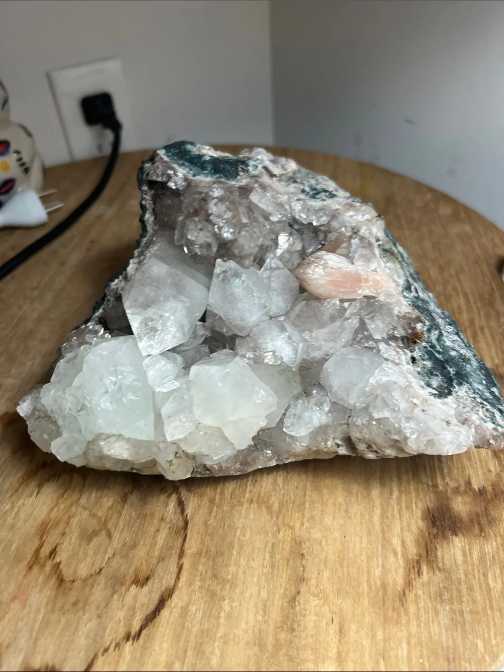 Statement Apophyllite Crystal multicolored w Stillbite inclusions & more 2578g - Picture 10 of 17